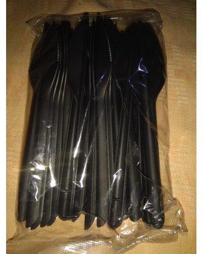 Нож столовый PP Чёрный матовый 178,5 мм № 04913618-5276-1 18.10.2025 21:51:33 фото № 1