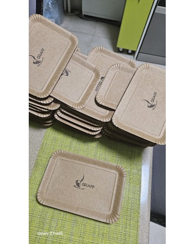 Тарелка бумажная прямоугольная 210×140 мм Крафт отзыв № 68523200-0020-1 от 20.07.2025 15:44:37 фото № 2