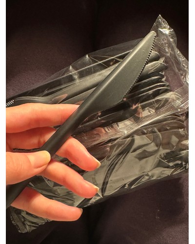 Нож столовый PP Чёрный матовый 178,5 мм № 29109535-0743-1 27.10.2025 23:37:07 фото № 2