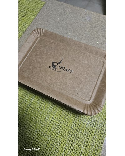 Тарелка бумажная прямоугольная 210×140 мм Крафт отзыв № 68523200-0020-1 от 20.07.2025 15:44:37 фото № 1