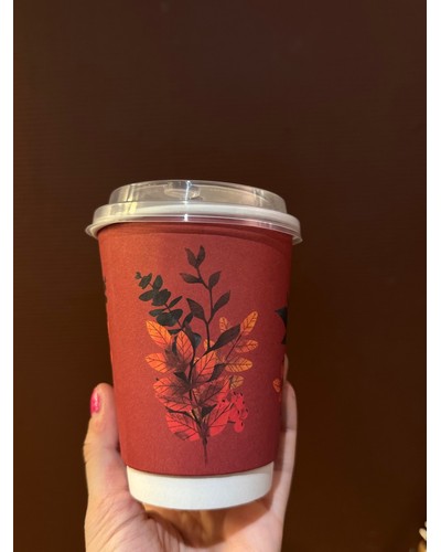 Стакан бумажный 2-слойный ProstoKap Цветы красный d=90 350 мл отзыв № 0185137147-0024-3 от 07.07.2025 08:21:30 фото № 2