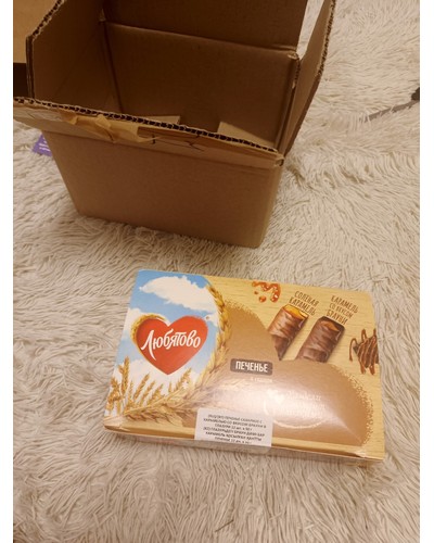 Печенье Любятово сахарное с карамелью со вкусом брауни в глазури 50 г отзыв № 33813599-0475-2 от 22.11.2025 13:14:02 фото № 1