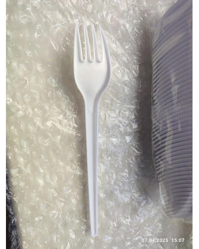 Вилка столовая компакт Эконом Белая 165 мм по 100 шт. отзыв № 42113473-0709-1 от 09.04.2025 20:20:24 фото № 6