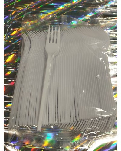 Вилка столовая компакт Эконом Белая 165 мм по 100 шт. отзыв № 19625939-1196-1 от 30.03.2025 16:43:57 фото № 1