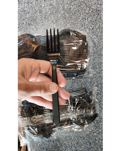 Вилка столовая PS Премиум 180 мм Черная № 31764594-0419-1 16.08.2025 10:29:36 фото № 1