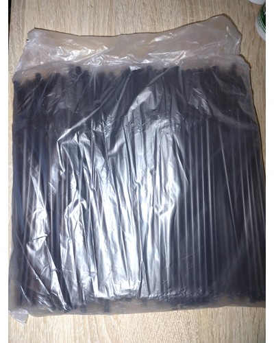 Пластиковые трубочки Черные с изгибом 210 мм d=5 мм отзыв № 0111653530-1345-1 от 22.08.2025 16:00:54 фото № 1