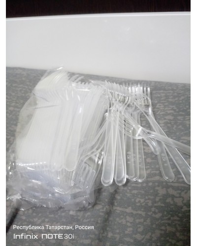 Вилка столовая PS Премиум 180 мм Прозрачная отзыв № 98691507-0240-1 от 18.05.2025 17:43:14 фото № 1