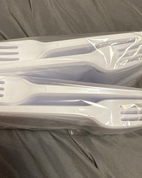 Вилка столовая компакт Эконом Белая 165 мм по 100 шт. № 63590843-0217-1 25.08.2025 18:14:07 фото № 1