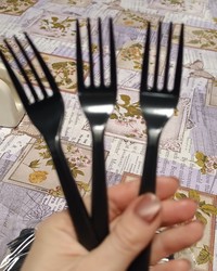 Вилка столовая PS Премиум 180 мм Черная № 83483849-0498-5 19.03.2025 18:06:14 фото № 3