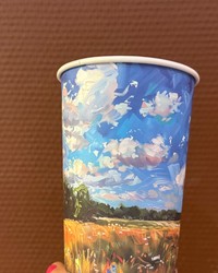 Стакан бумажный 2-слойный ПОЛЯ d=90 450 мл № 0185137147-0022-2 04.07.2025 13:13:47 фото № 1