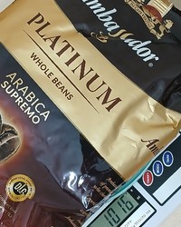 Кофе в зернах Ambassador Platinum Arabica Supremo 1000 г отзыв № 0142703876-0066-1 от 05.08.2025 09:08:42 фото № 3